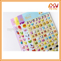 custom mini puffy stickers with different design, selling product in alibaba